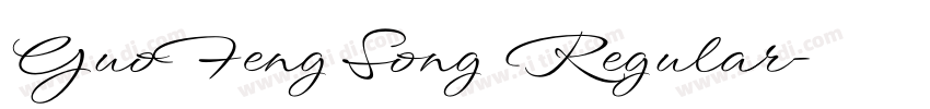 GuoFeng Song Regular字体转换